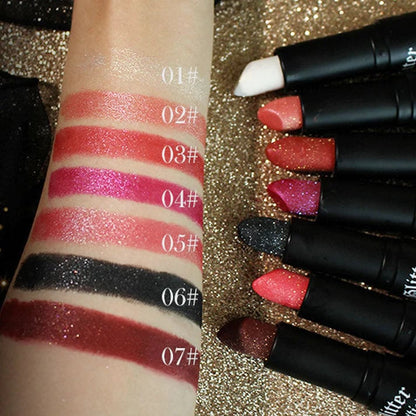 🎁🎁 Matte Long Lasting Lipstick With Fine Glitter✨✨✨
