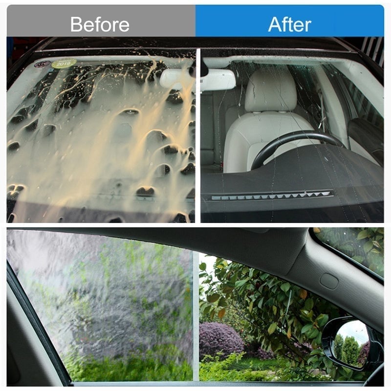 🎊 Car Glass Oil Film Cleaner ♻Safety and Long-term Protection♻