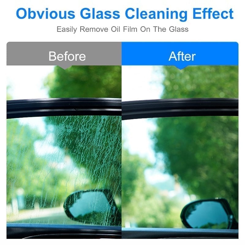 🎊 Car Glass Oil Film Cleaner ♻Safety and Long-term Protection♻