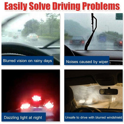 🎊 Car Glass Oil Film Cleaner ♻Safety and Long-term Protection♻
